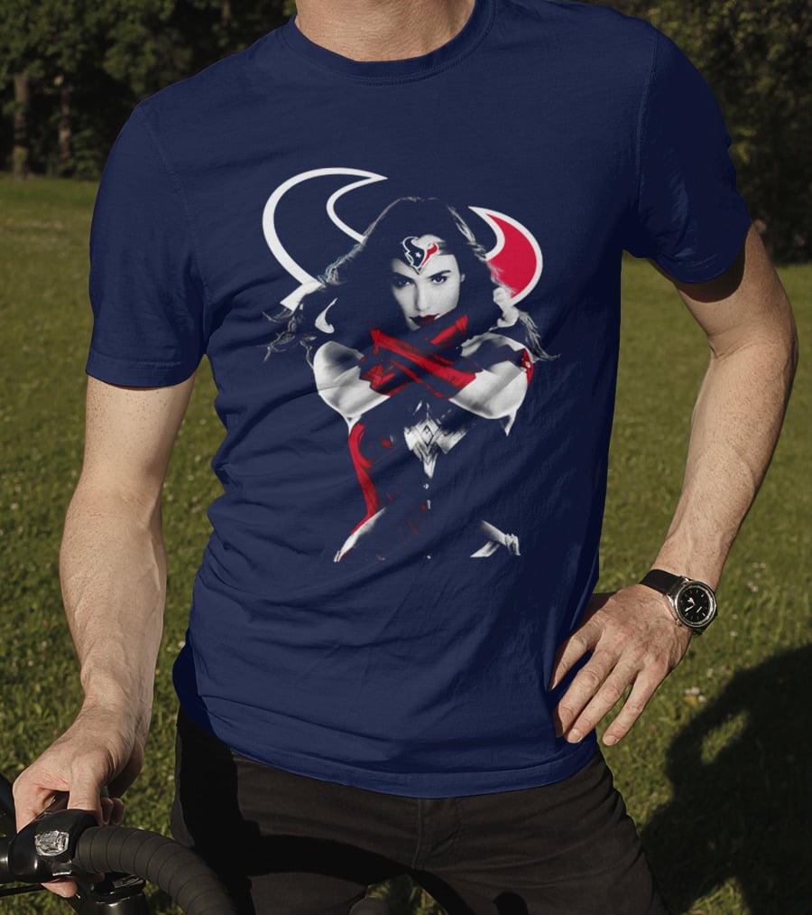 Houston Texans Wonder Woman Hero Icon T-Shirt