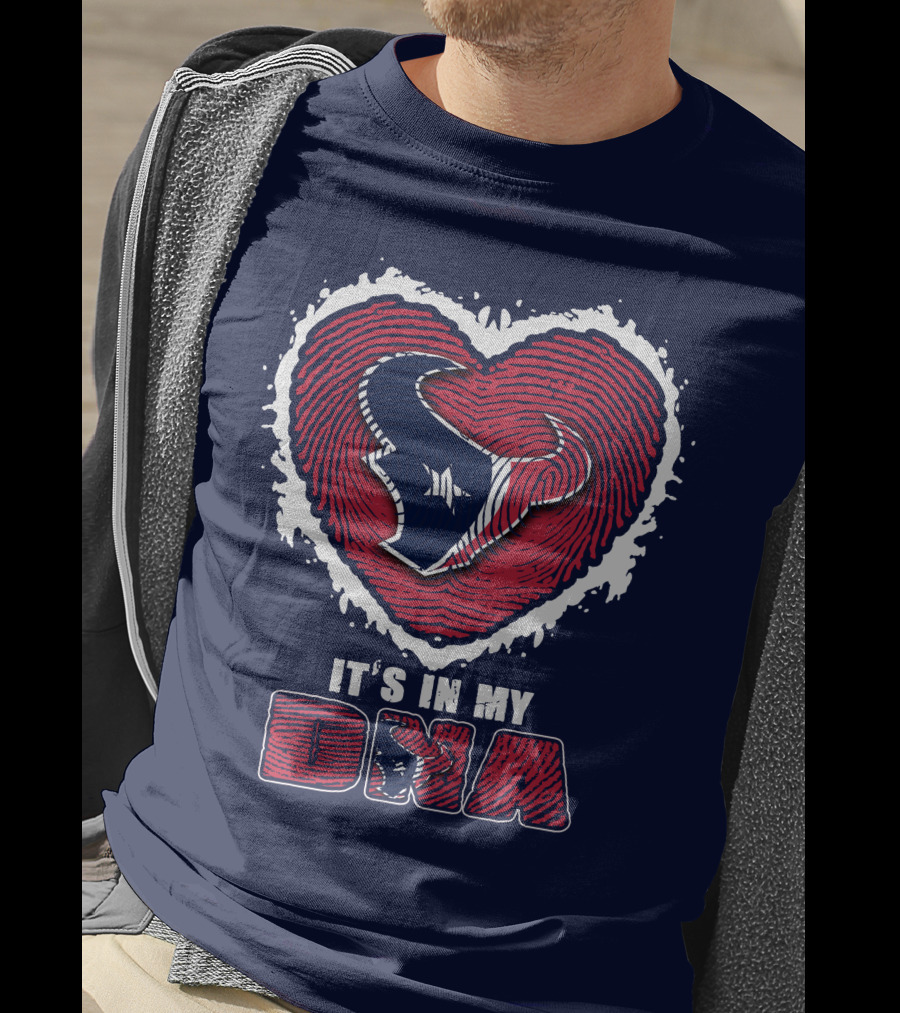 It's In My DNA Houston Texans Heart T-Shirt