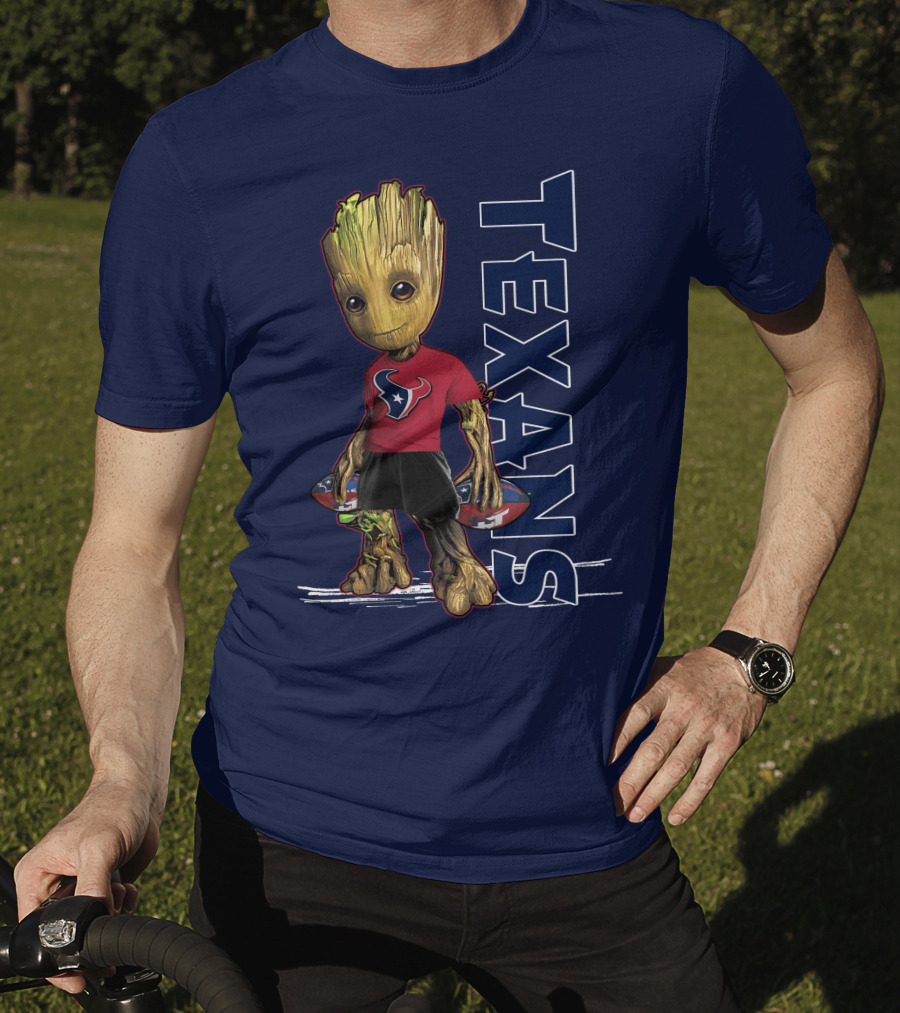 Groot Houston Texans NFL Team Fan Mascot T-Shirt