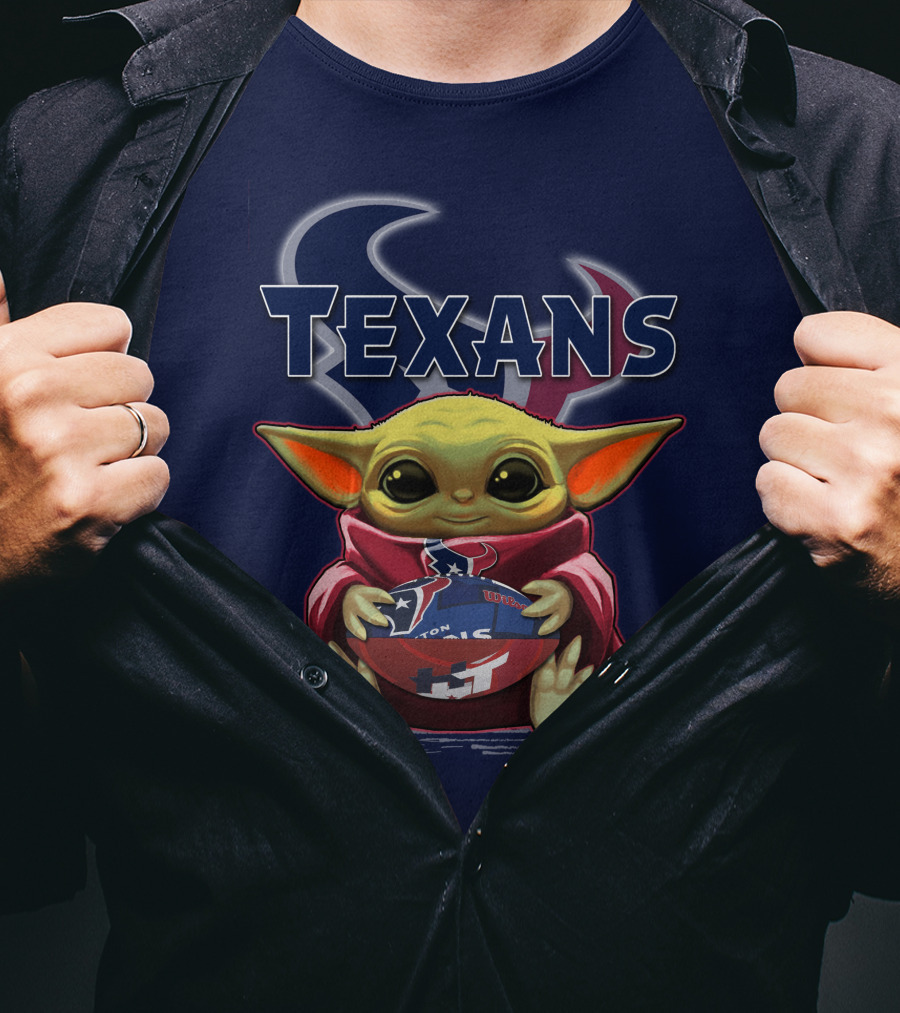 Yoda Texans Football Houston HT T-Shirt
