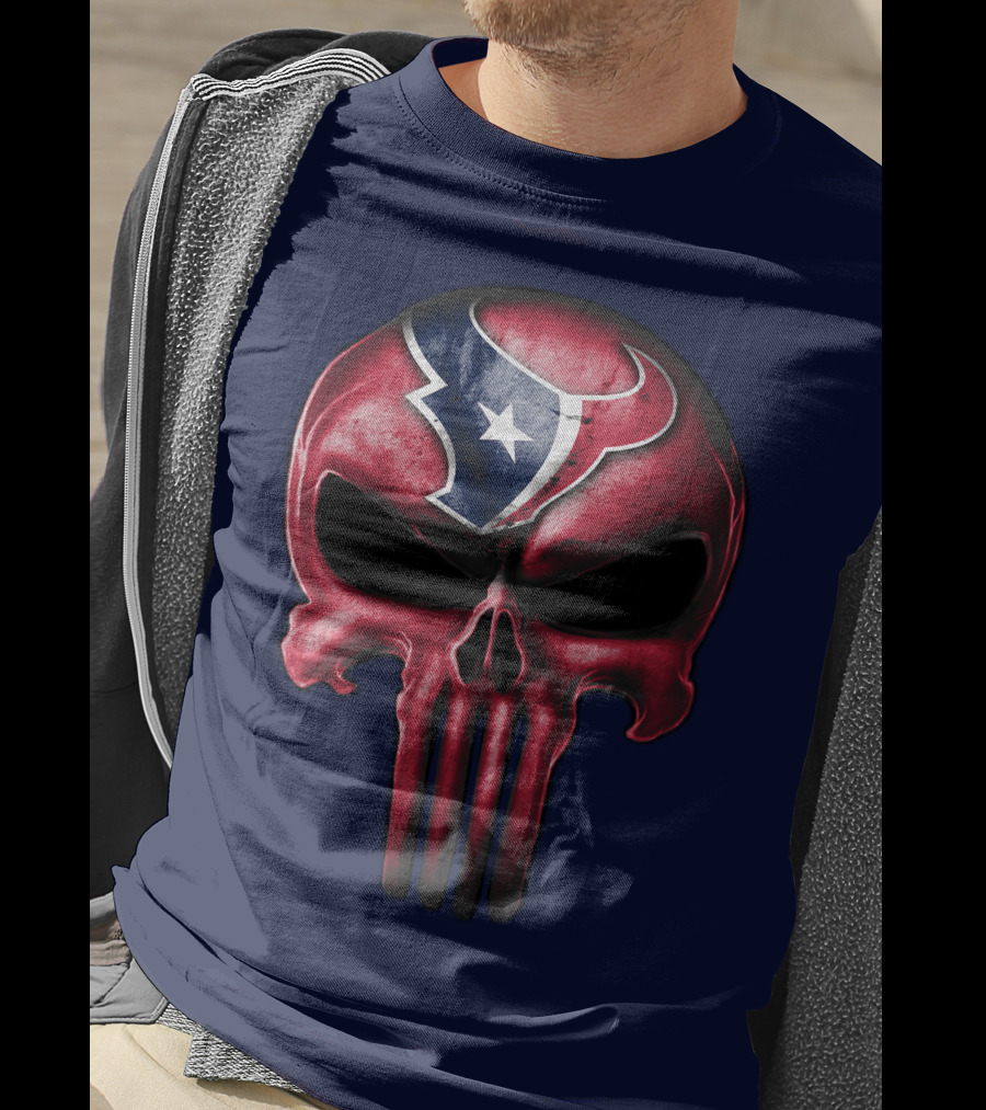 Punisher Skull Houston Texans T-Shirt