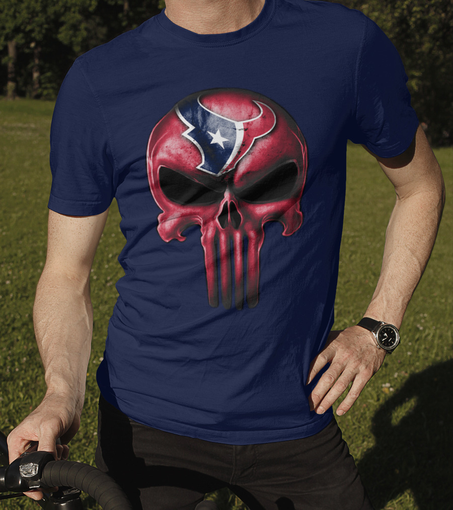 Punisher Skull Houston Texans T-Shirt