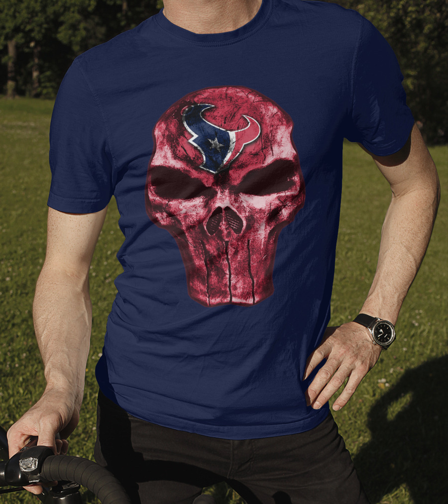 Houston Texans Skull Emblem T-Shirt