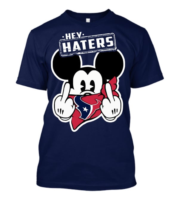 Hey Haters Mick Houston Texans Bandana Display T-Shirt