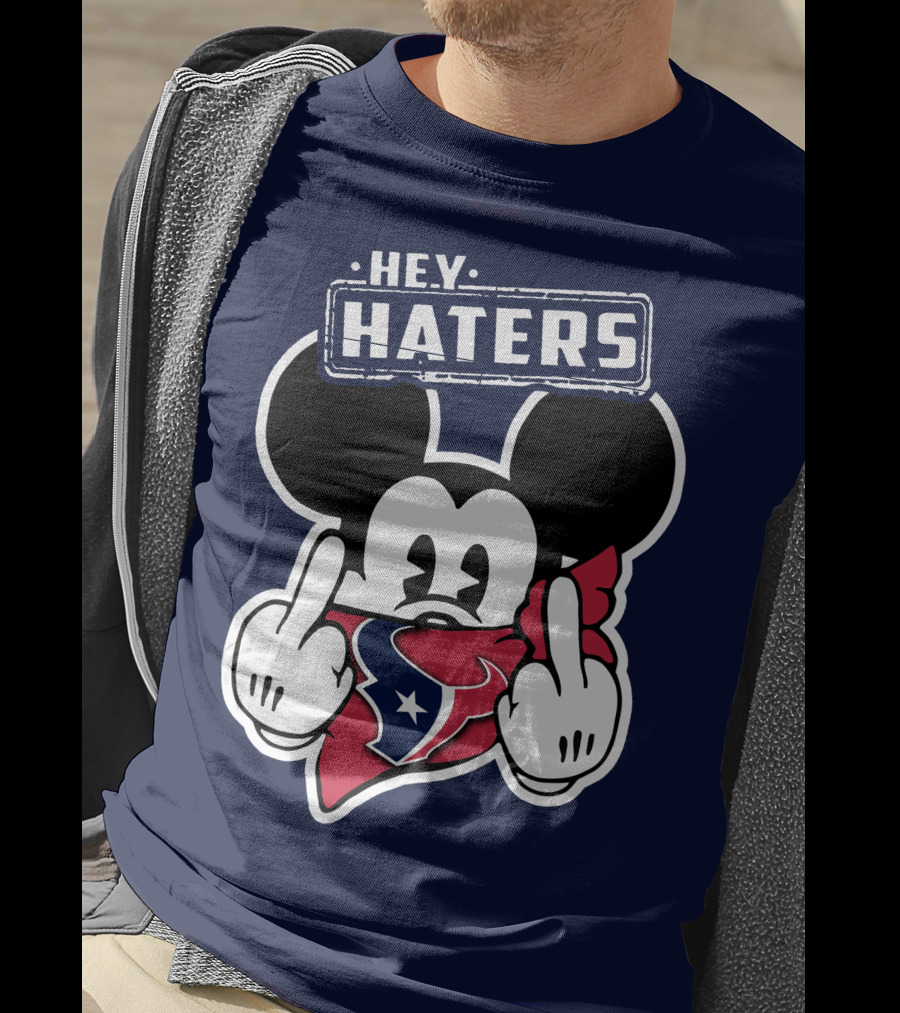 Hey Haters Mick Houston Texans Bandana Display T-Shirt