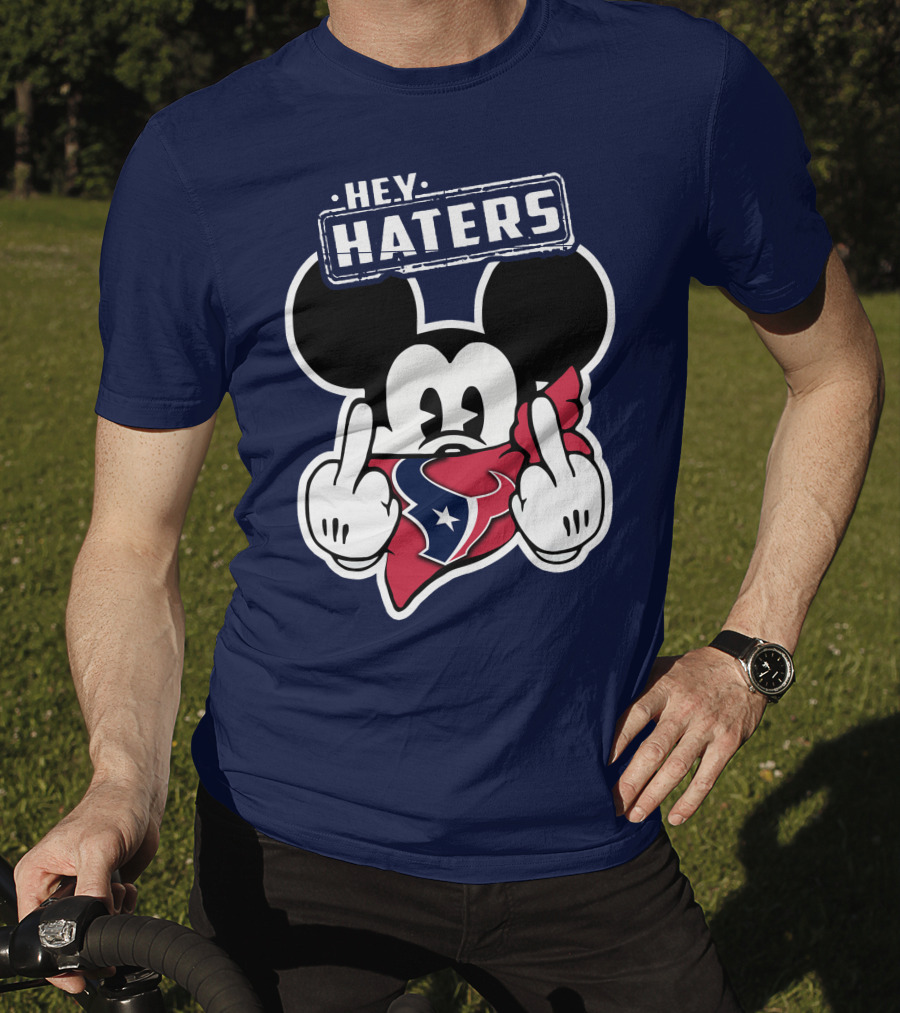 Hey Haters Mick Houston Texans Bandana Display T-Shirt