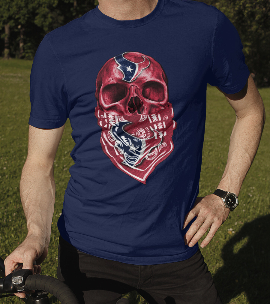 Houston Texans Skull Bandana T-Shirt