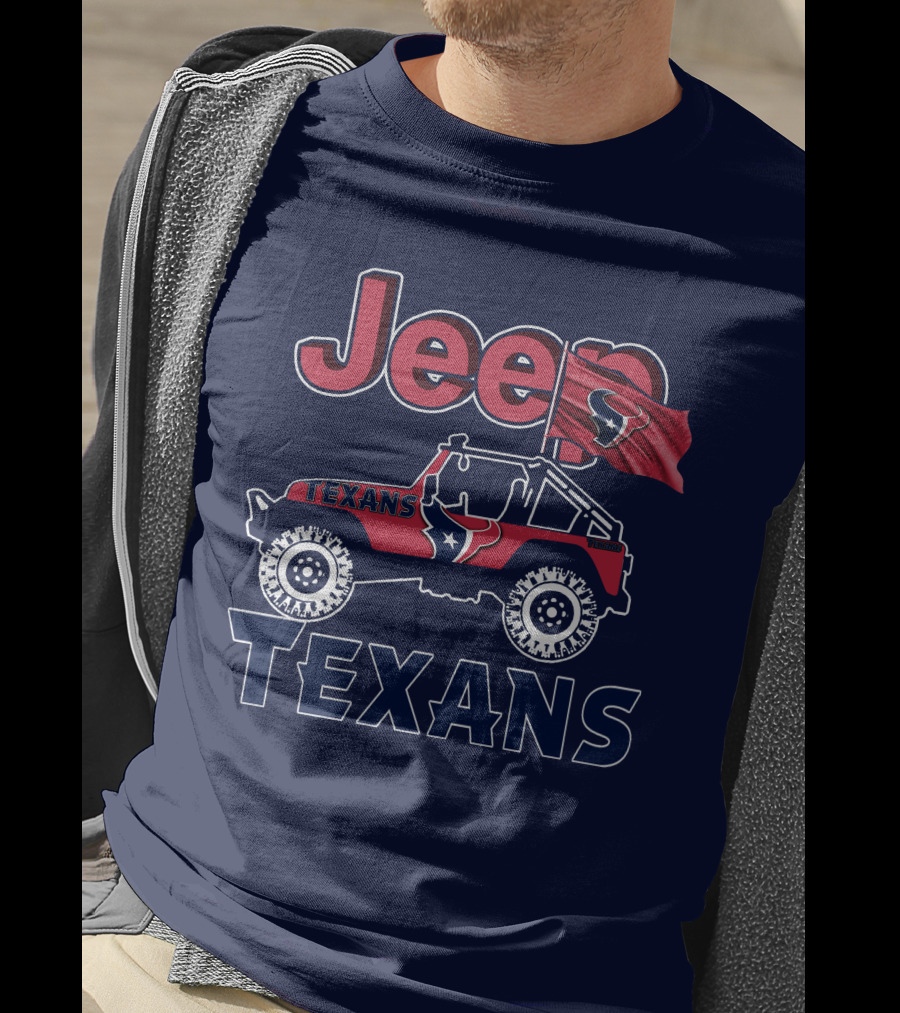 Jeep Texans Houston NFL Flag T-Shirt