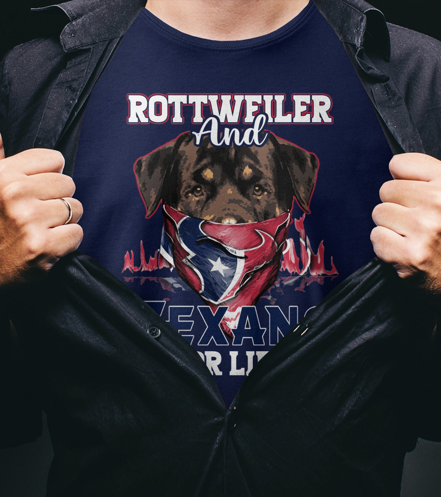 Rottweiler And Texans For Life T-Shirt