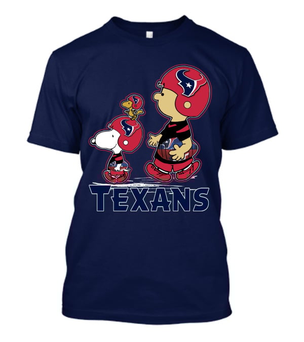 Houston Texans Snpfootball Cartoon Characters T-Shirt