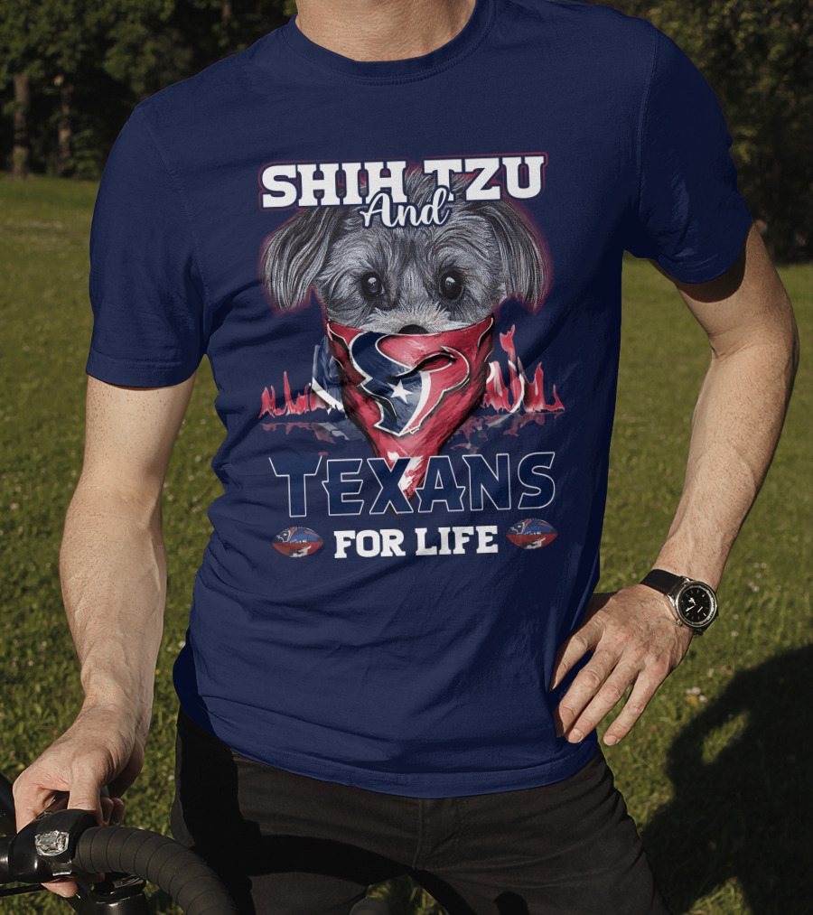 Shih Tzu And Texans For Life T-Shirt