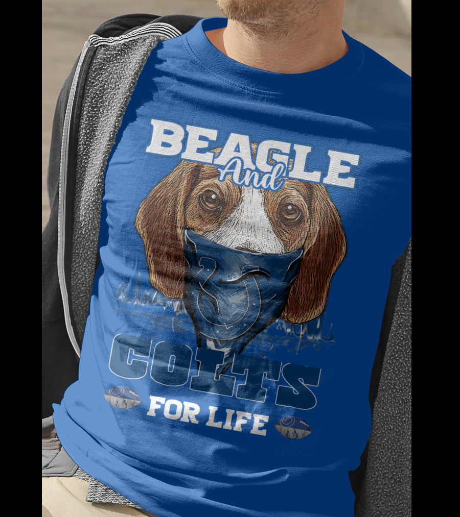 Beagle And Colts For Life Indianapolis Colts T-Shirt