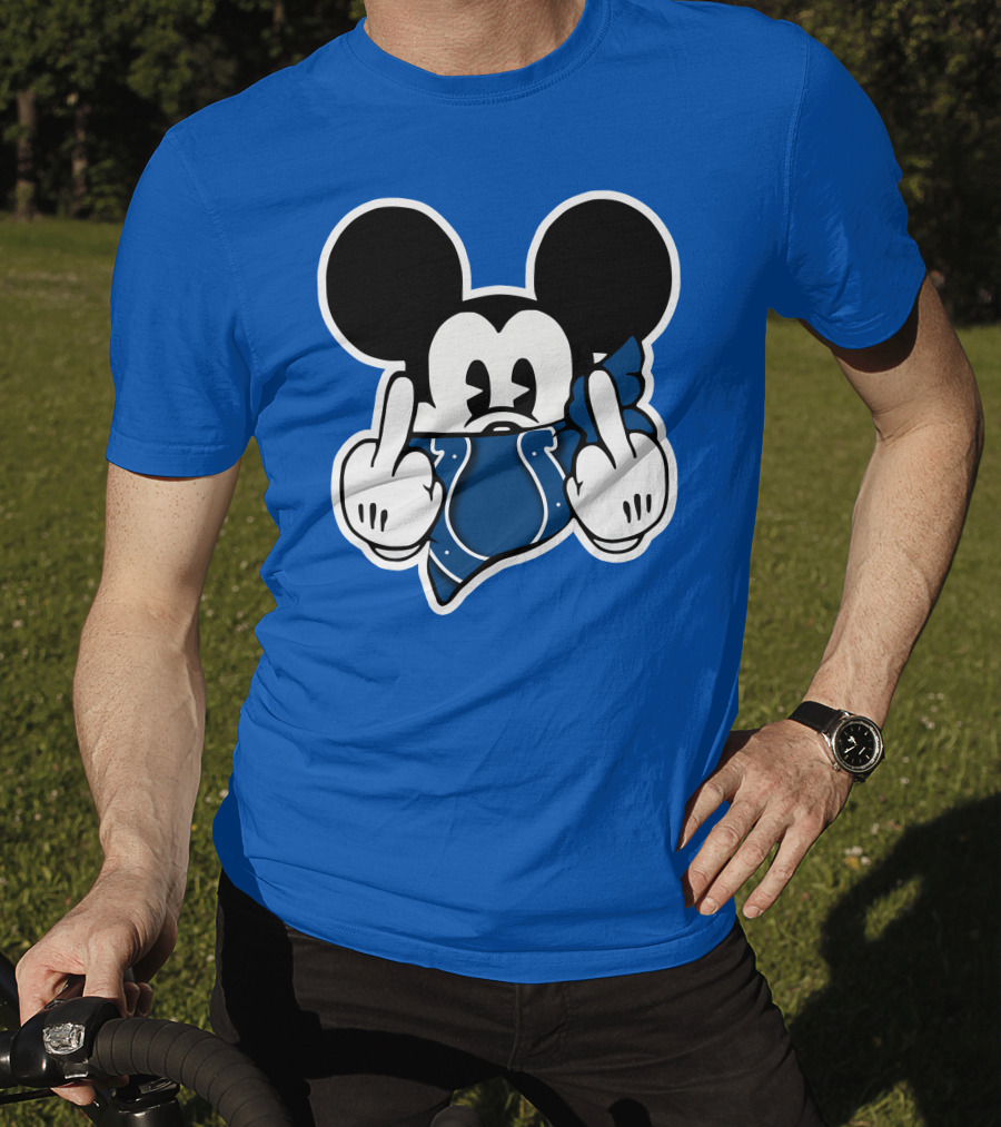 Mickey Mouse Indianapolis Colts Bandana Fan T-Shirt