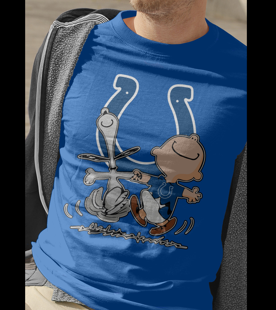 Indianapolis Colts Snoopy And Charlie Brown Dancing T-Shirt