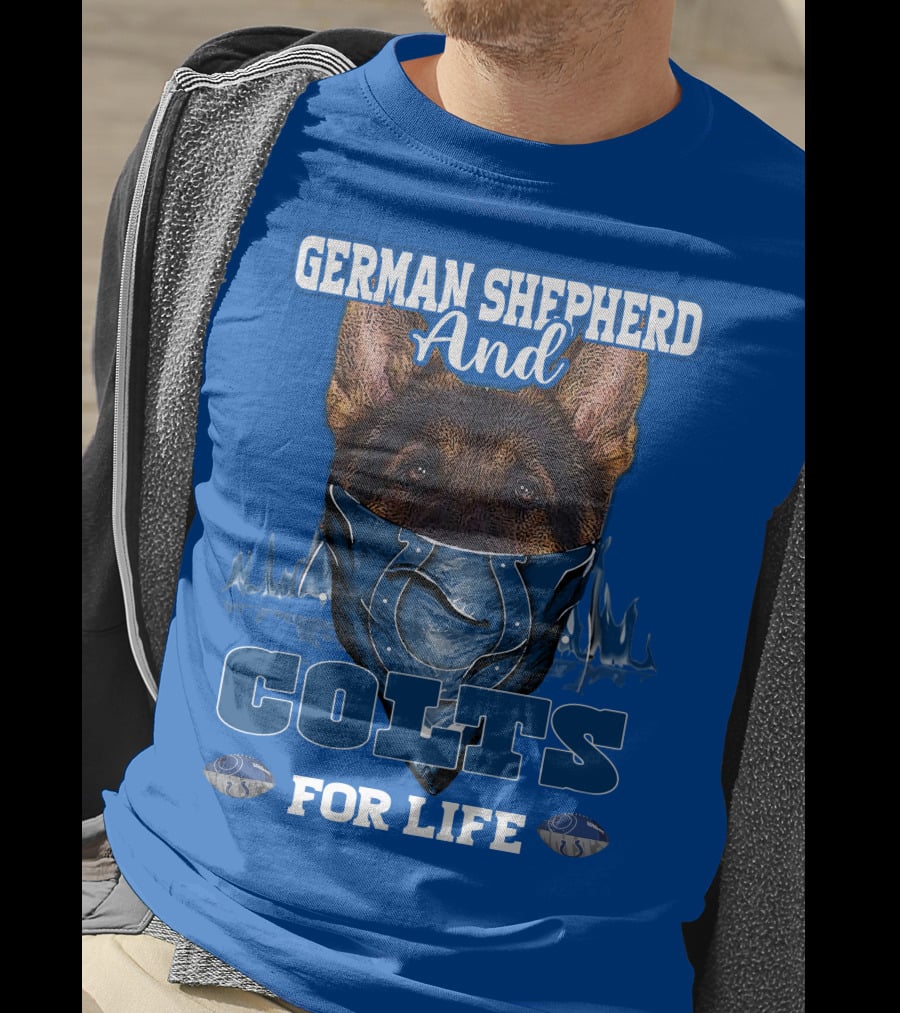 German Shepherd And Colts For Life T-Shirt
