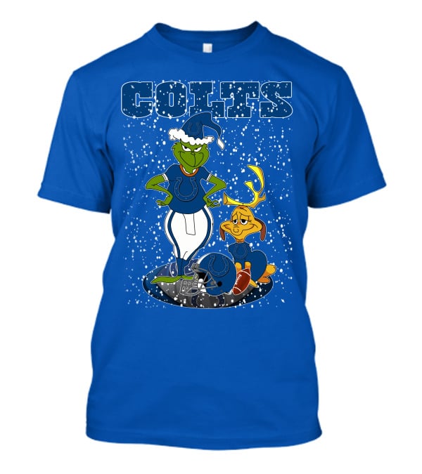 Colts Grinchxmas Indianapolis Colts Holiday Football Fans T-Shirt