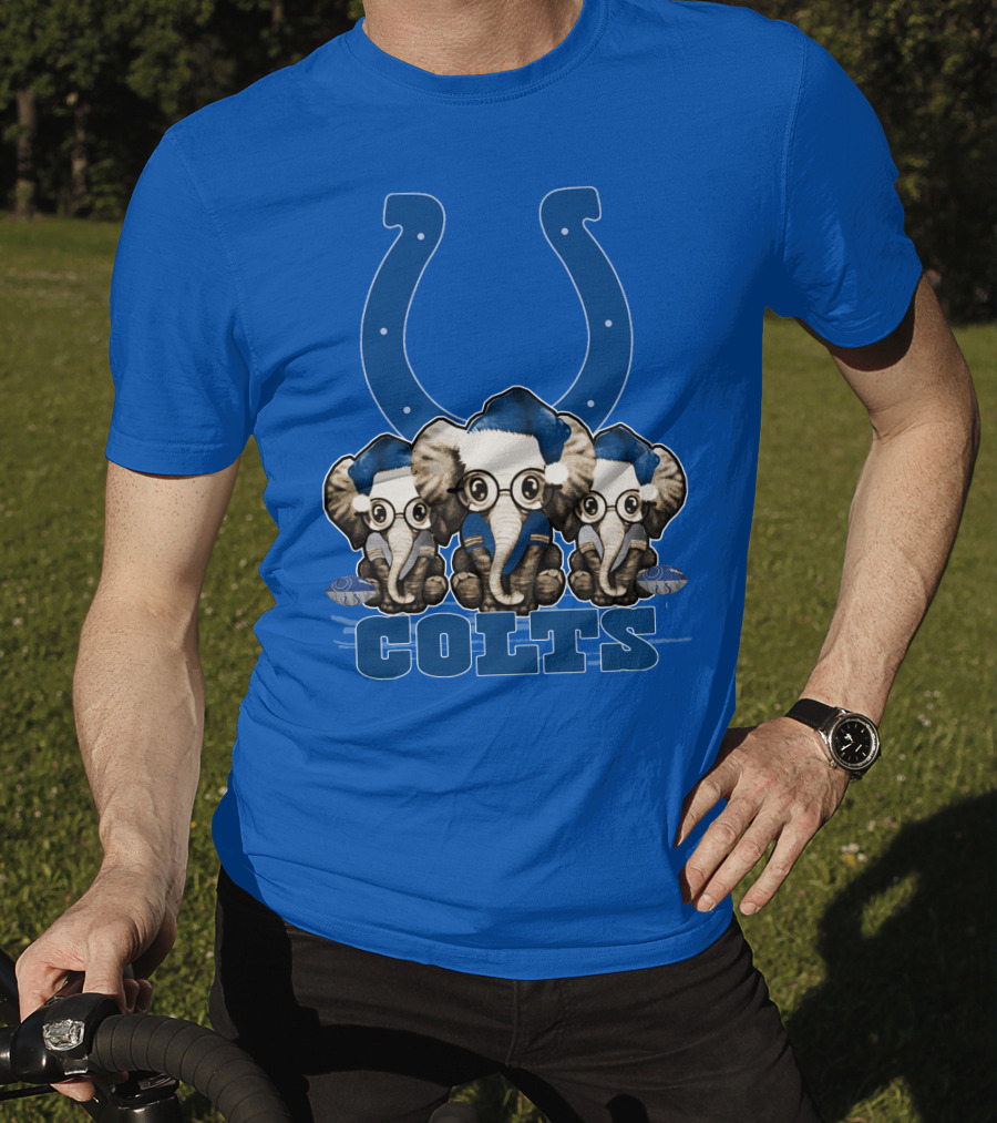 Elephant Xmas Indianapolis Colts Colts T-Shirt