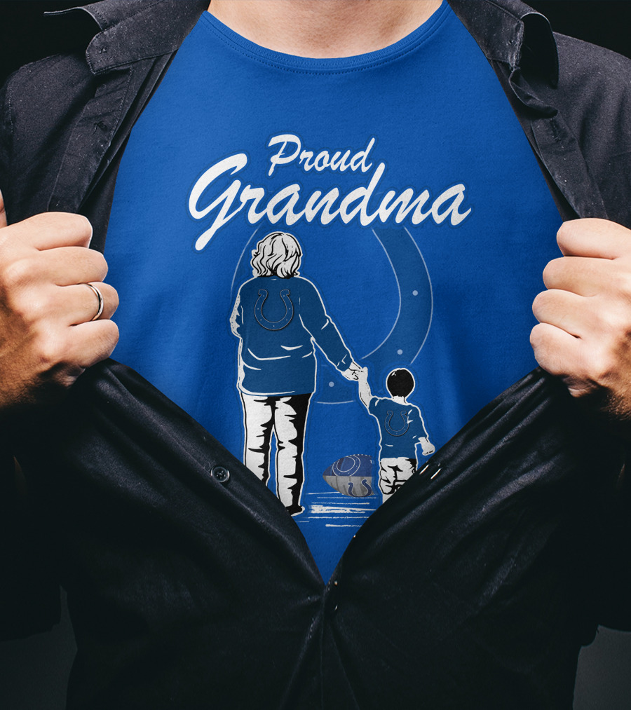 Proud Grandma Indianapolis Colts Fan Connection Commitment T-Shirt
