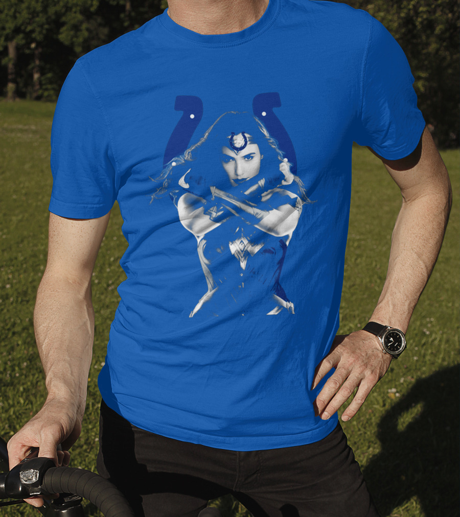 Indianapolis Colts 63 Wonder Woman Logo T-Shirt
