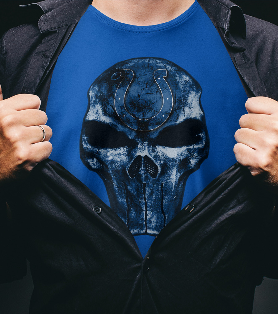 Skull Indianapolis Colts T-Shirt