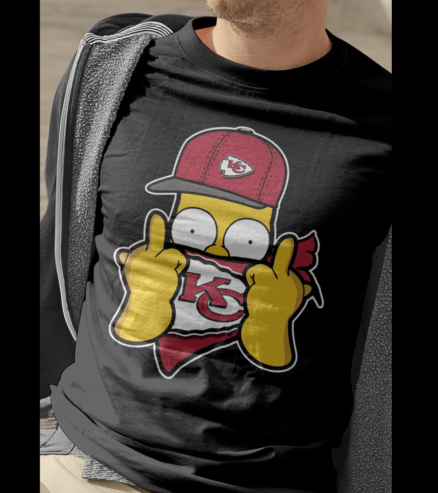 Kansas City Chiefs Homer Simpson T-Shirt