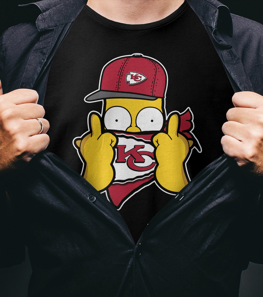 Kansas City Chiefs Homer Simpson T-Shirt