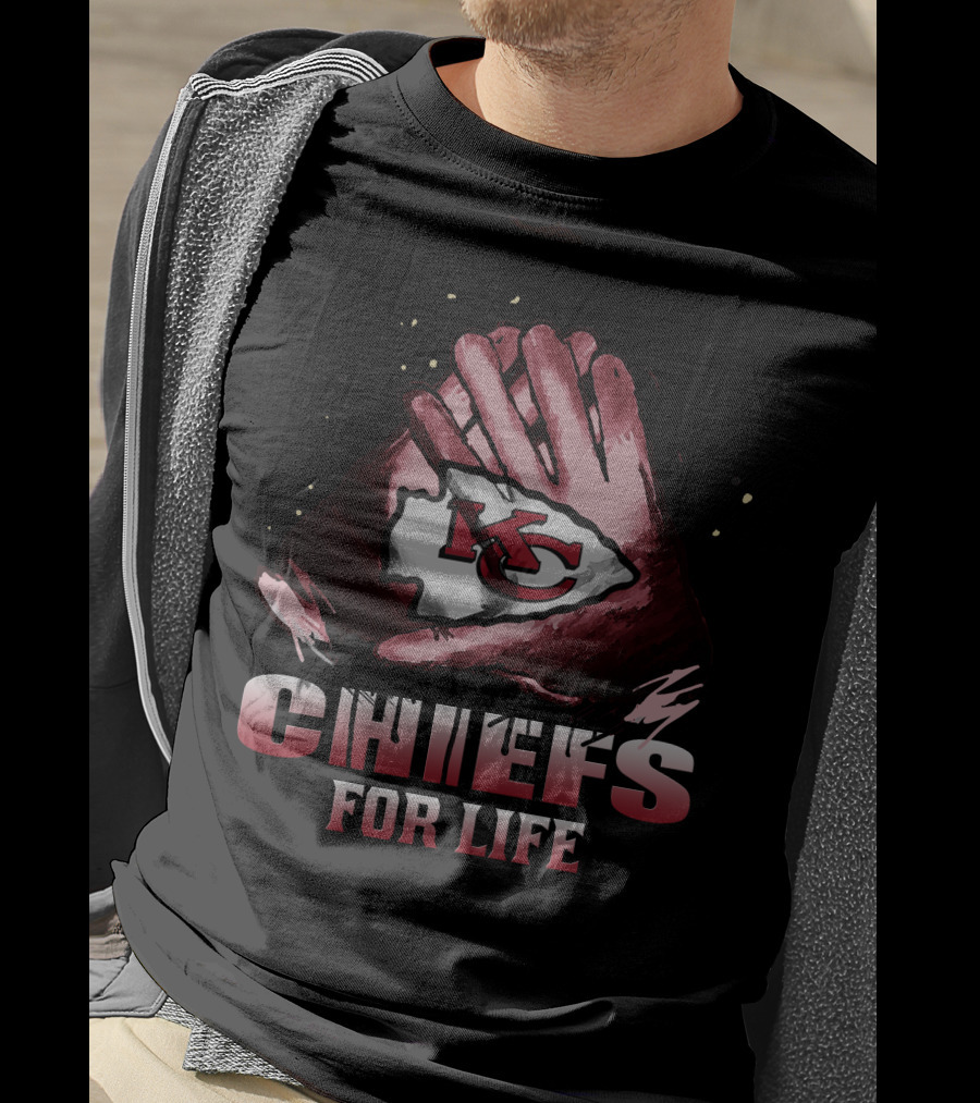Kansas City Chiefs 15 Kc Logo Chiefs For Life T-Shirt