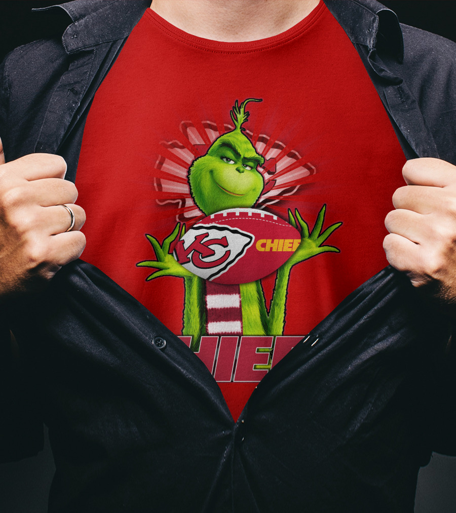 Grinch Chiefs Football KC T-Shirt