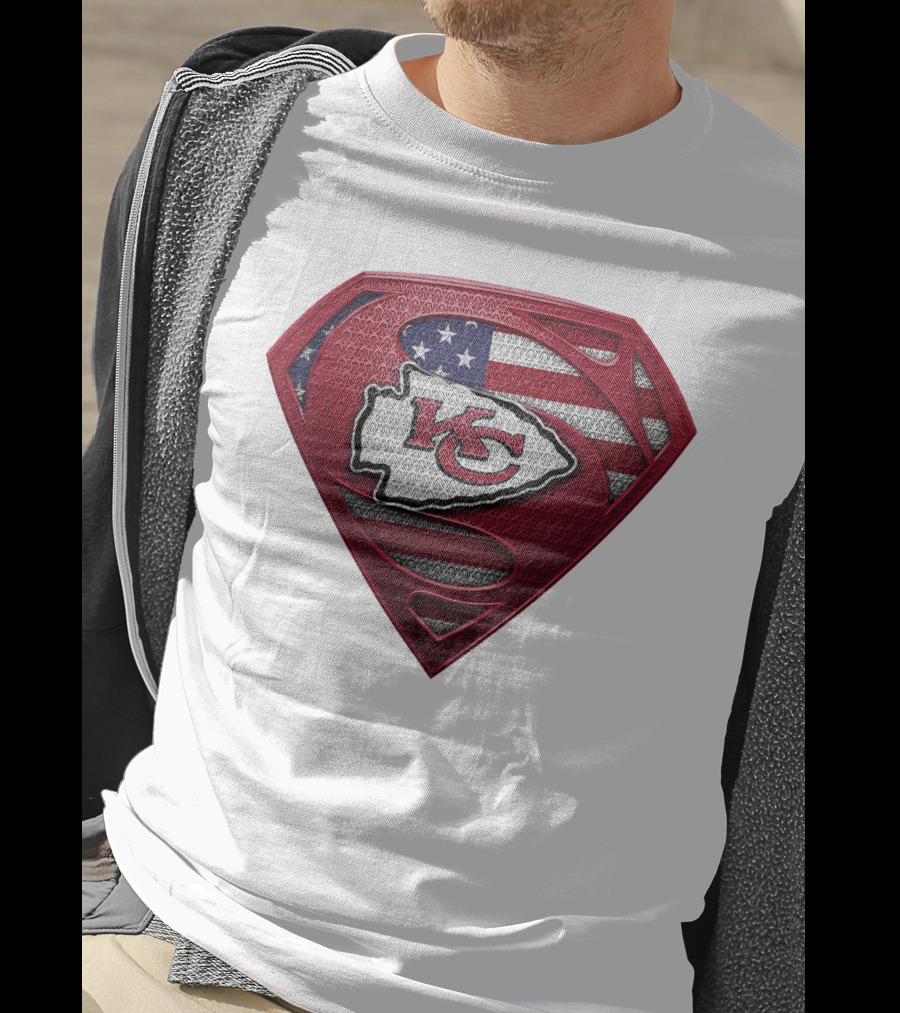 Kansas City Chiefs Super Shield American Flag SPM T-Shirt