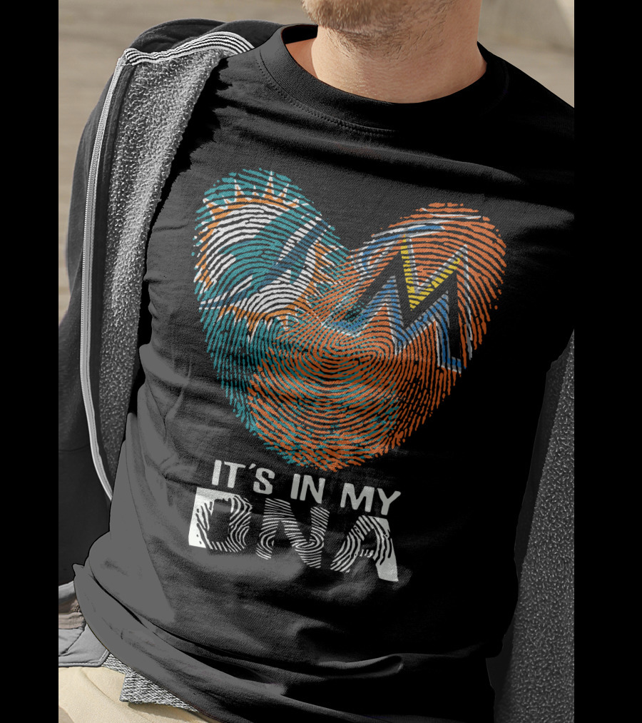 Miami Dolphins Marlins It's In My Dna T-Shirt