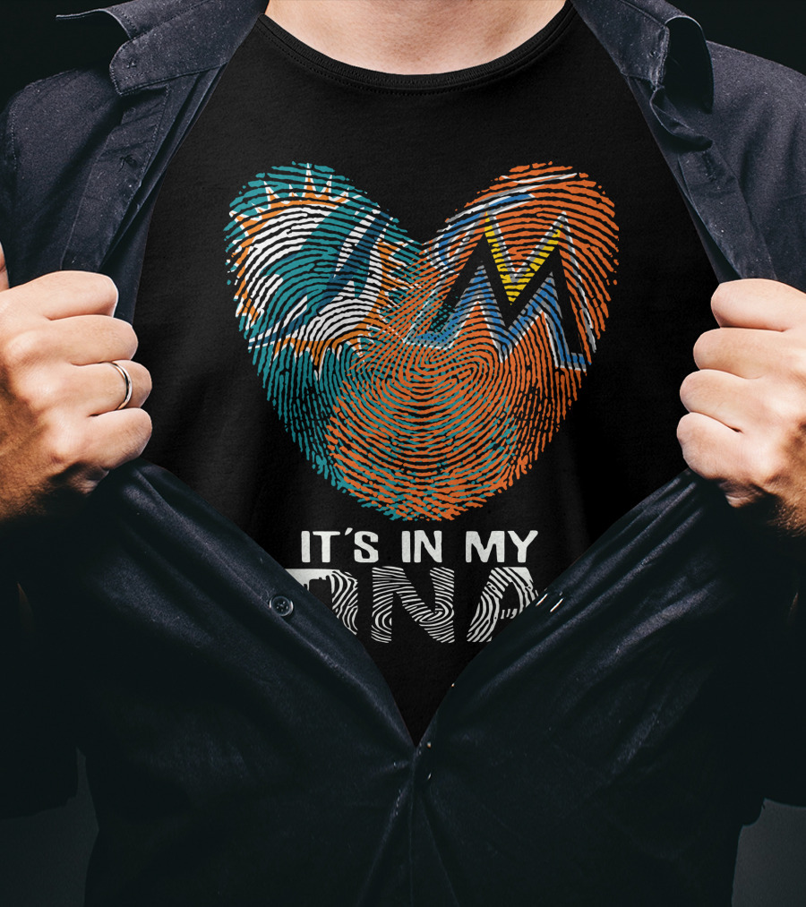 Miami Dolphins Marlins It's In My Dna T-Shirt