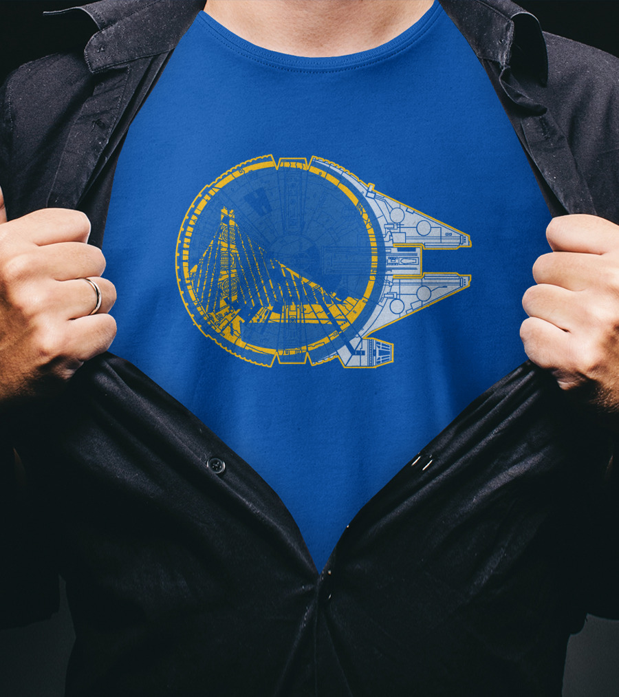 Golden State Warriors Millennium Falcon T-Shirt