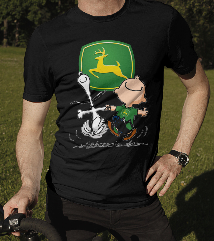 Snoopy Dance JD John Deere Peanuts T-Shirt