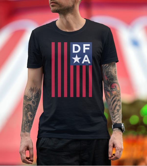 Premium T-Shirt: DFA Star and Stripes Flag T-Shirt DFA Star and Stripes Flag T-Shirt
