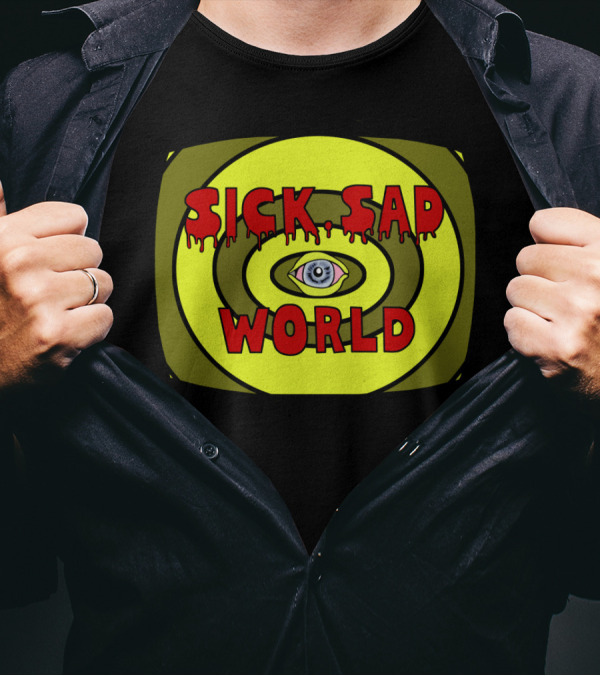 Sick Sad World Logo With Eye Graphic Icon From Daria TV Show T-Shirt