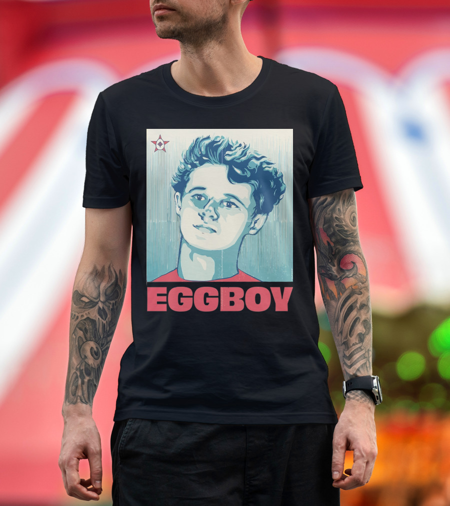 Eggboy Iconic Pop Art Portrait with Star T-Shirt