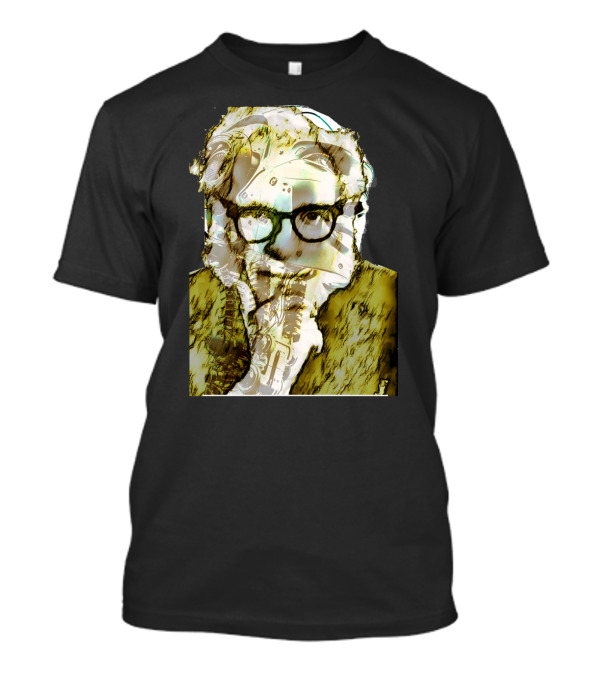 Mechanical Thinker With Robot Elements Overlay T-Shirt
