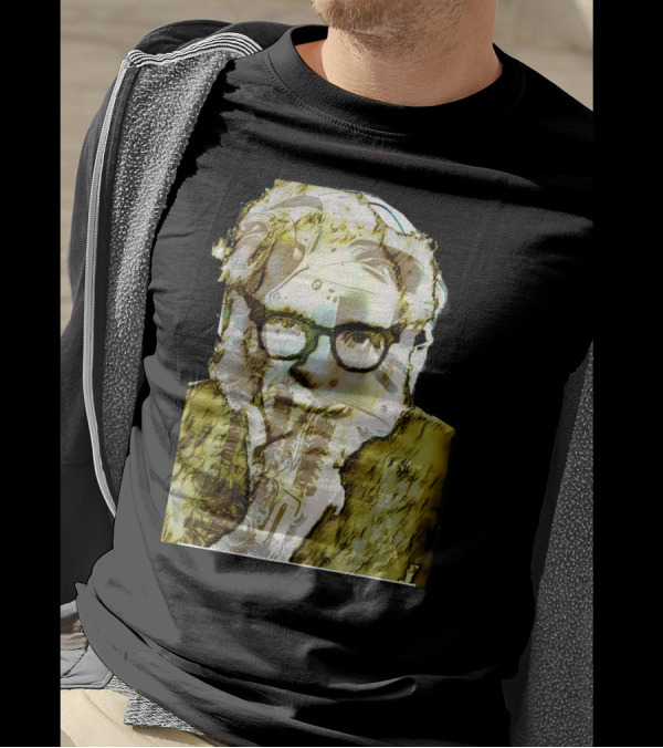 Mechanical Thinker With Robot Elements Overlay T-Shirt