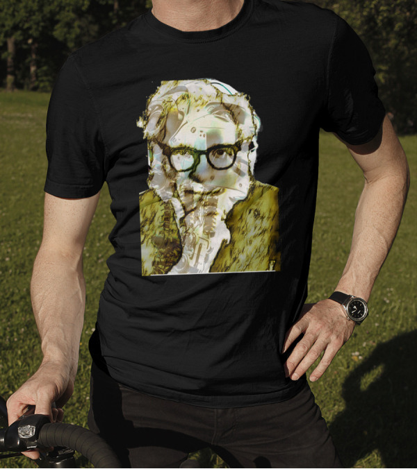 Mechanical Thinker With Robot Elements Overlay T-Shirt