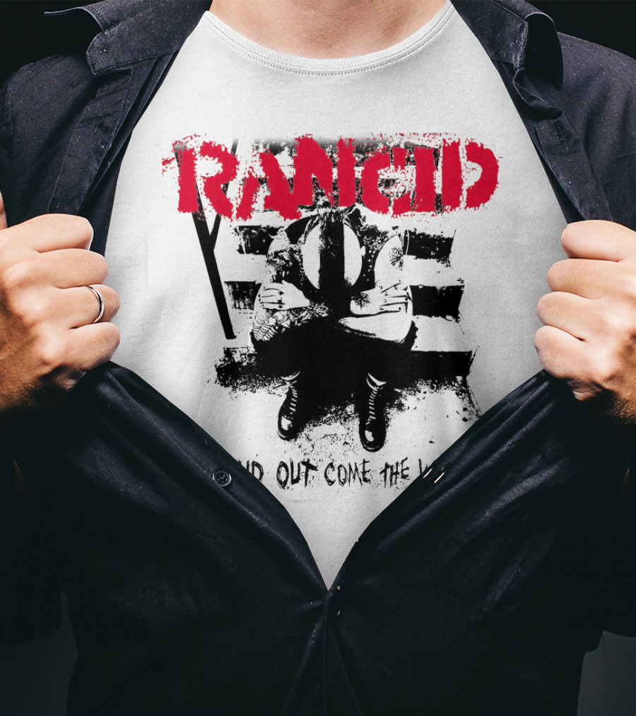 Rancid And Out Come The Wolves Album Cover Sit Scene T-Shirt