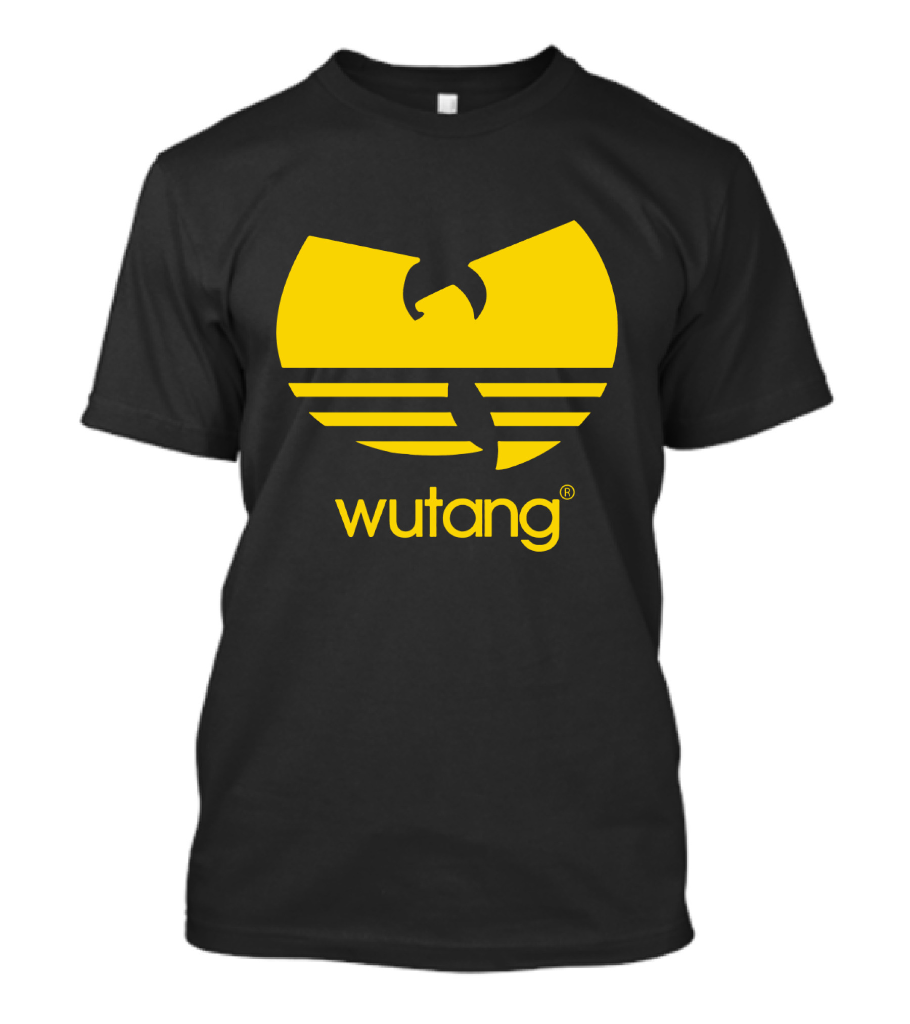 Wutang Yellow Iconic Symbol And Text T-Shirt