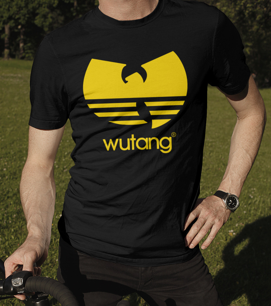 Wutang Yellow Iconic Symbol And Text T-Shirt