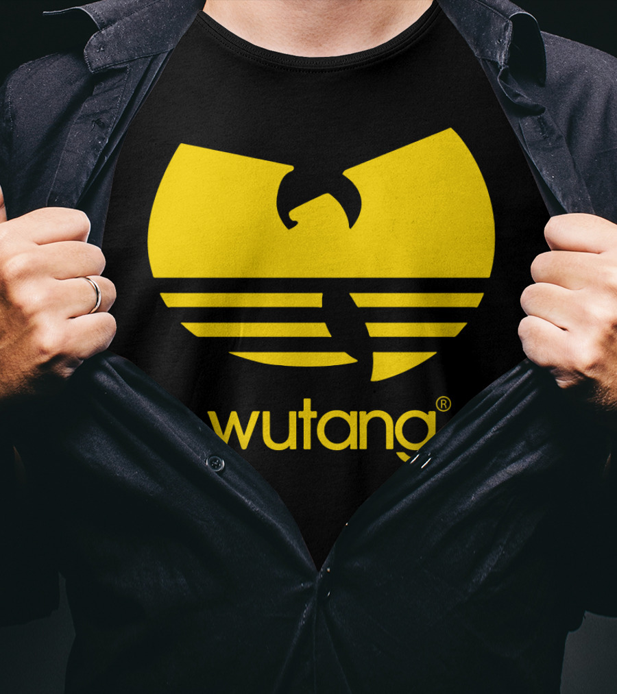 Wutang Yellow Iconic Symbol And Text T-Shirt