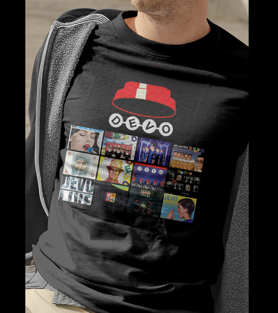 DEVO Album Covers Collection With Signature Energy Dome T-Shirt
