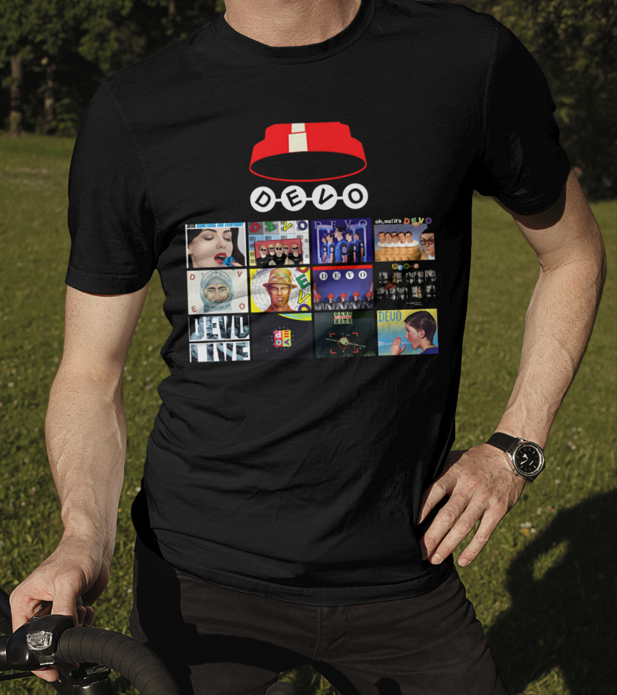 DEVO Album Covers Collection With Signature Energy Dome T-Shirt