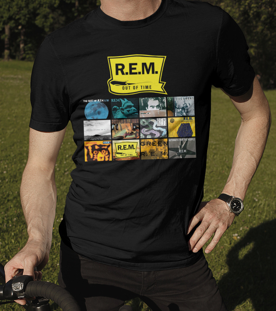R.E.M. Out Of Time Album Covers Collection T-Shirt