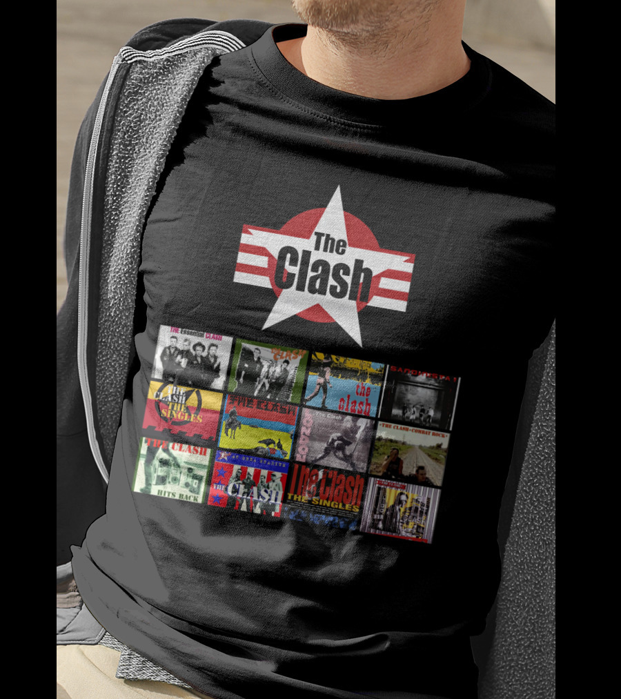 The Clash Essential Compilation Album Covers Collection T-Shirt