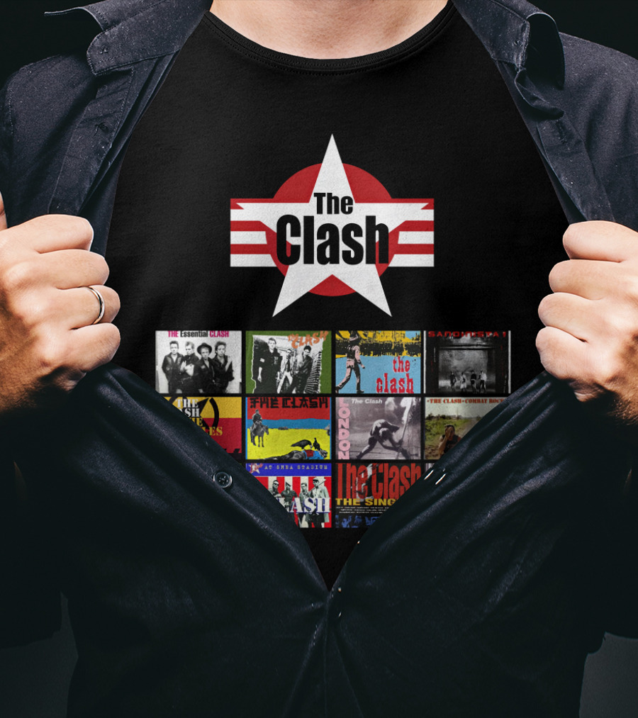 The Clash Essential Compilation Album Covers Collection T-Shirt
