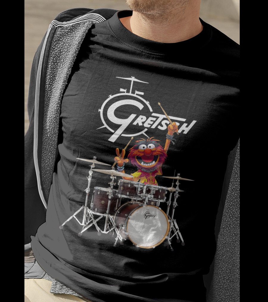 The Muppet Show Animal With Gretsch Drums T-Shirt