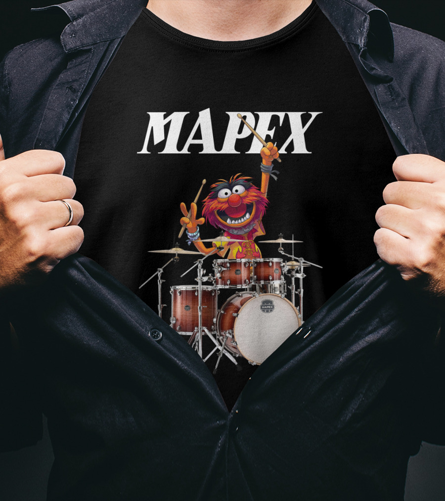 The Muppet Show Animal With Mapex Drums T-Shirt